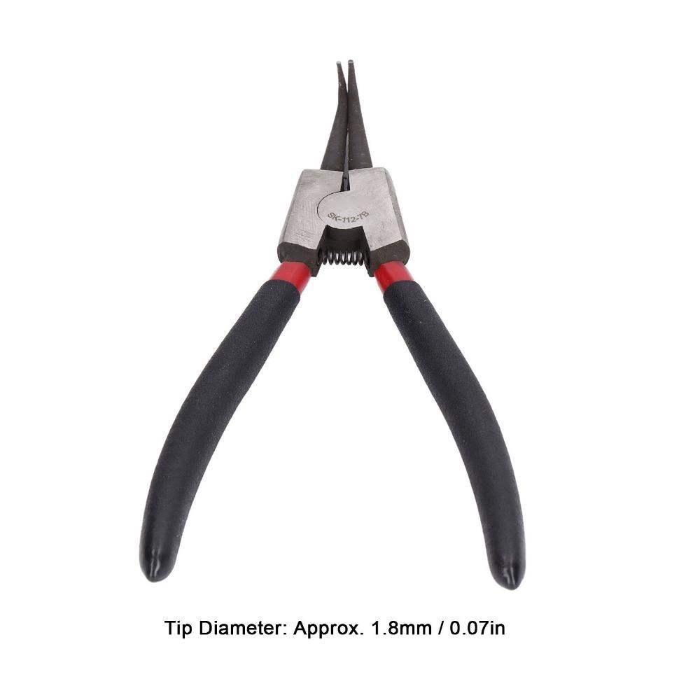 Heavy Duty Circlip Pliers 90-Degree Bent Jaw External Snap Ring Pliers For Installation Removal