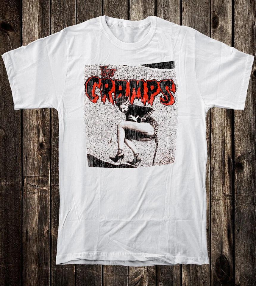 

Retro Tee T Shirt 100% Cotton 80 s Punk Style The Cramps Poison Ivy S