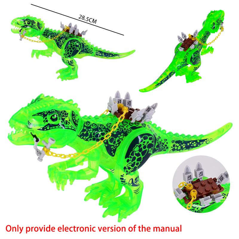 Jurassic Dinosaurs Building Blocks Brachiosaurus DIY Big Size Tyrannosaurus Action Figure Models Children Toys Animals Gifts