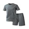 Herren Schnelltrocknendes Sommer Sportset: Kurzarm-T-Shirt & Shorts 2-teilig zum Laufen