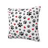 Hunde Pfote Katze Herz Fußabdrücke Kissenbezug 40*40 cm Polyester Dekokissenbezug Schlafzimmer Dekoration Bettwäsche Sofa Kissenbezug