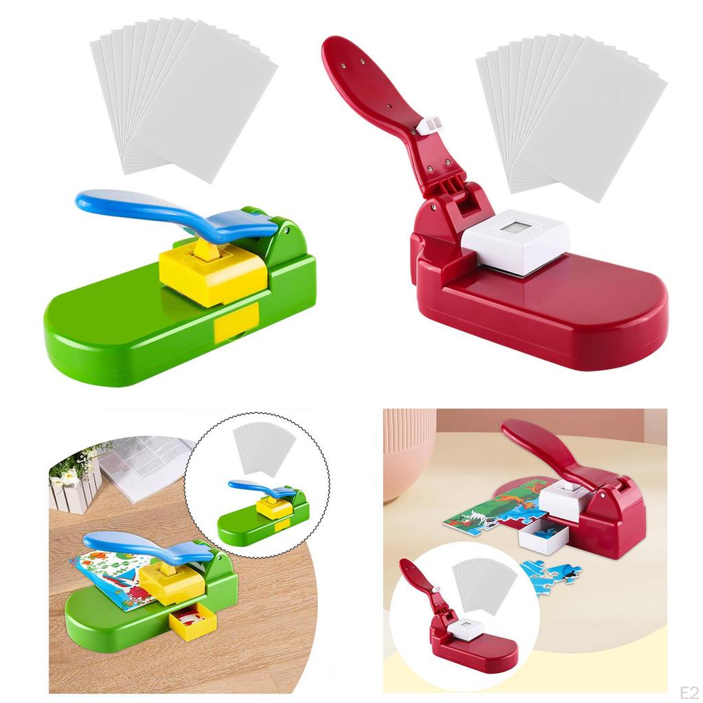 Puzzelmaker Accessoire Huis Handmatig Creatief Ambacht Handgemaakte Perforator Afbeelding Foto Knip voor
