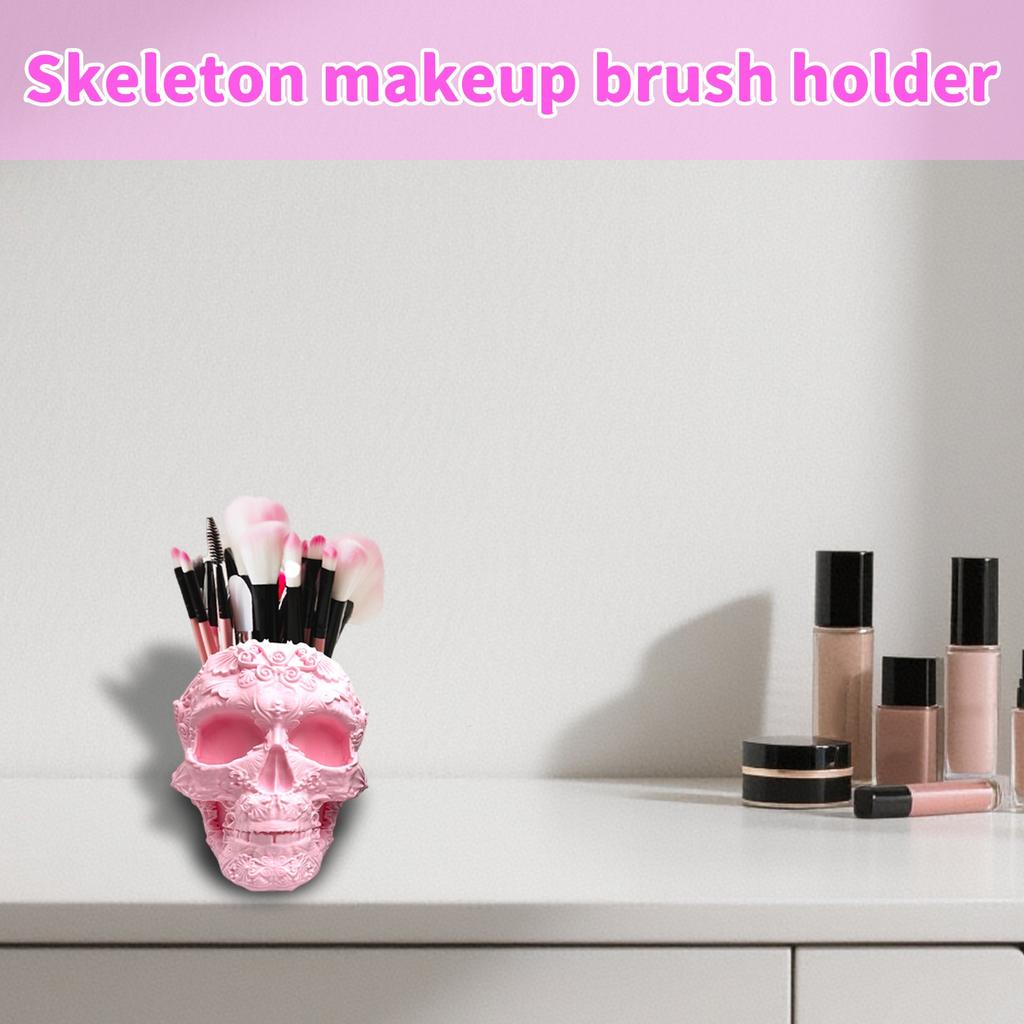3D Printed Makeup Brush Holder – Unique Desktop Cosmetic Organizer And Display Stand