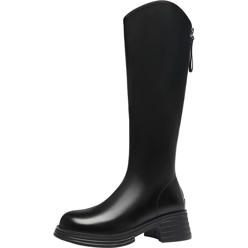 ZHR Women s Winter Platform Knee-High Knight Boots 39