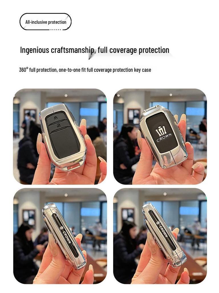 High-Quality Metal Leather Buckle for Toyota Crown 14th Gen Key Case