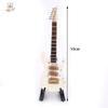 1pc Mini Electric Guitar Wooden Miniature Guitar Model Musical Instrument Guitar Decoration Gift Decor For Bedroom Living Room
