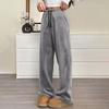 Women Pajama Pants Plush Sleep Pants Soft Elastic Waist Pajama Bottoms Solid Color Pants With 2 Pockets