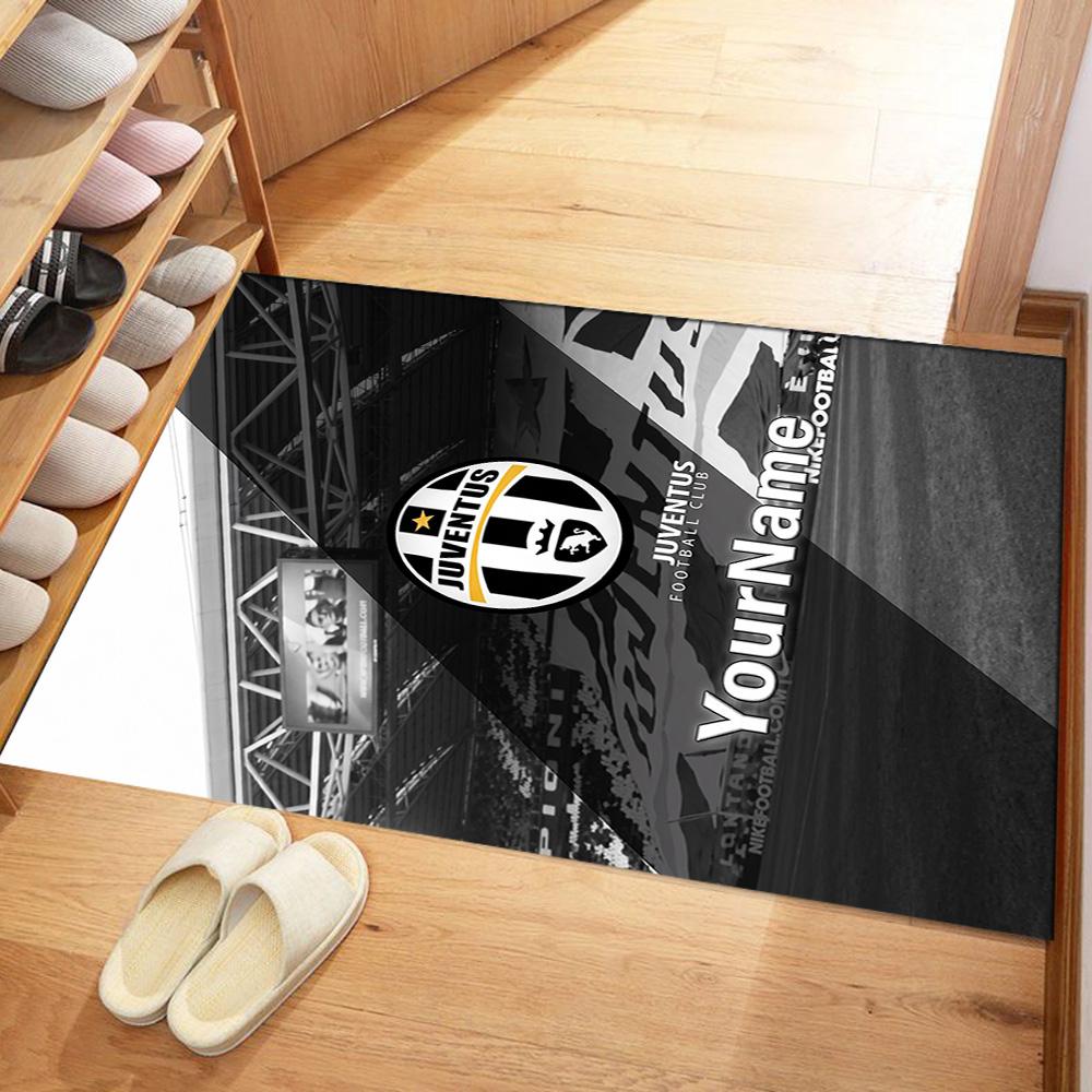 Juventus Customizable Name Floor Rug Office Rug Suitable for Bedrooms Hallway Dining Room Foyer Antislip Carpet Decorate Offices Spiritual Gift