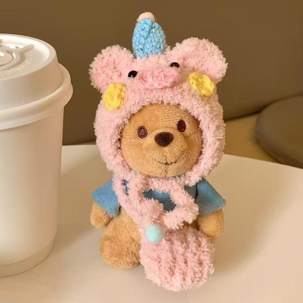 Cute Cartoon Roo Mouse Plush Toy Kawaii Smiling Mouse Doll Bag Pendant Stuffed Animal Movie Figure Plushies Birthday Gifts Girl