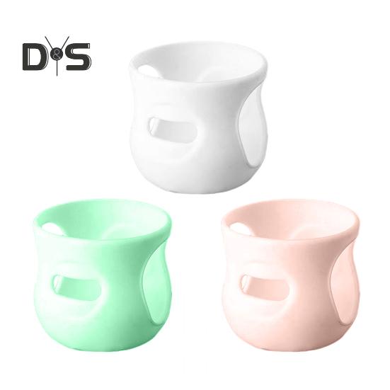 3 ცალი სილიკონის ბოთლის ყელი 120მლ/240მლ ბავშვის ფლაკონის დამჭერი მოცურების საწინააღმდეგო BPA საიზოლაციო ყდის მინის ბავშვის ბოთლისთვის