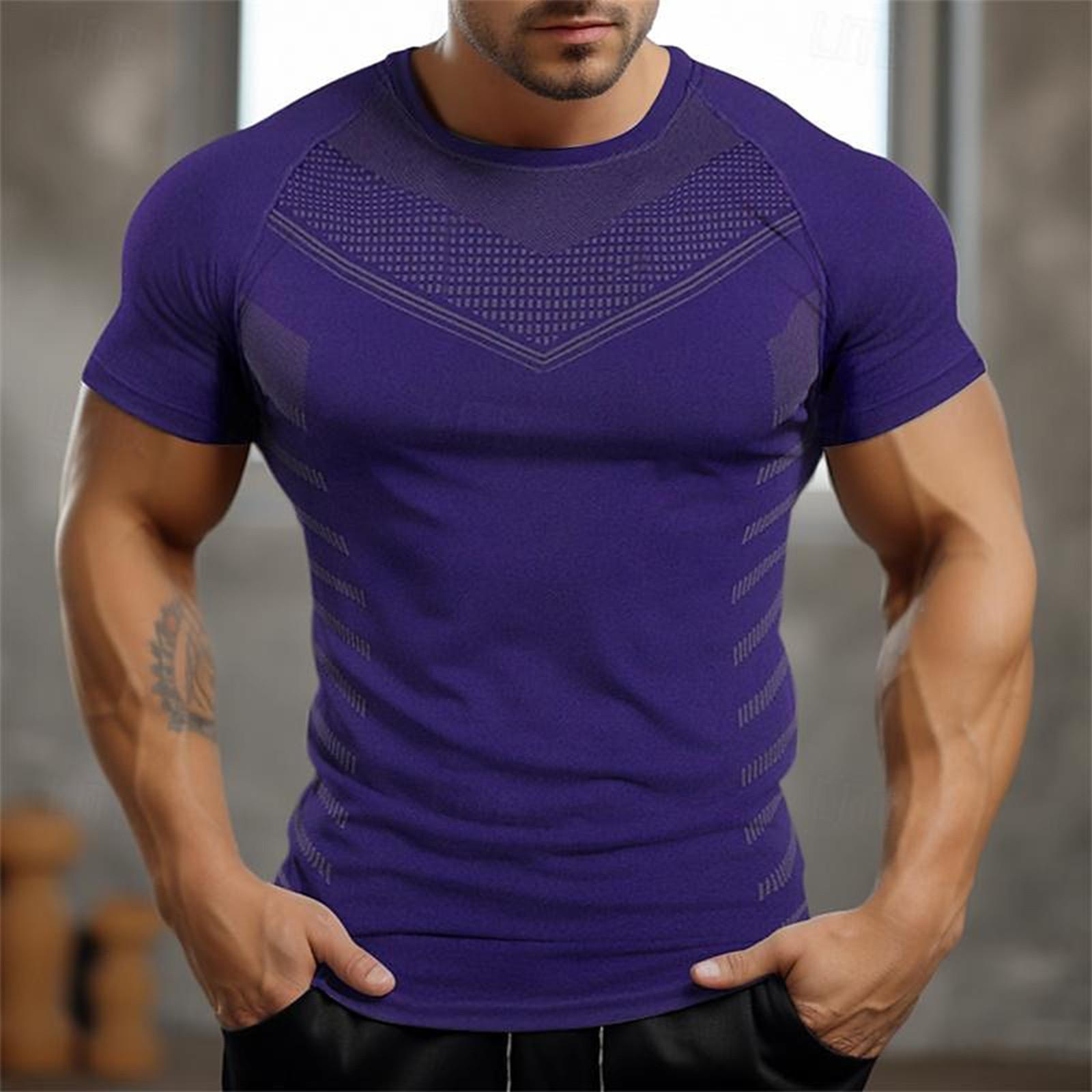 

Облегающая футболка для спорта и фитнеса с короткими рукавами и круглым вырезом XL