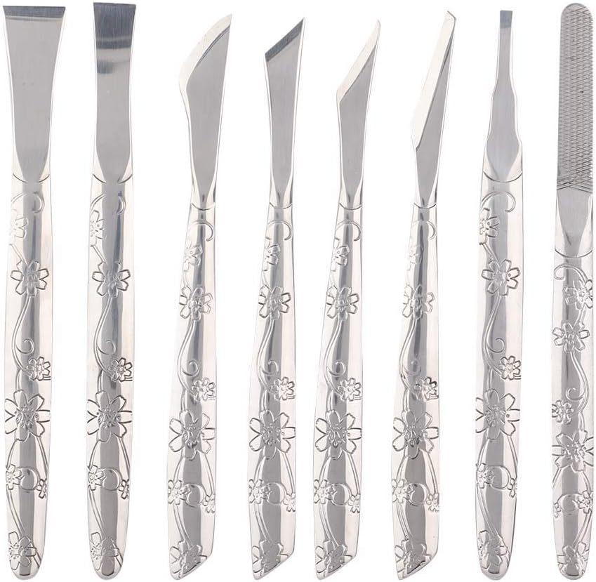 

Набор инструментов для педикюра Маникюрный нож Набор Нож для педикюра пальцев ног из нержавеющей стали Кусачки для ногтей Скребок для ног Удаление омертвевшей кожи One Size