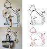 Retro Cartoon Cats Wall Hook Minimalist Design For Home Decors Functional To Hanging Clothes Hats And Bags Durable Iron Materials Suitable For Various