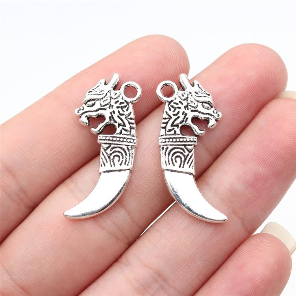 Charms Tiger Lion Wolf Pendants Kids' Jewelry Materials QC131