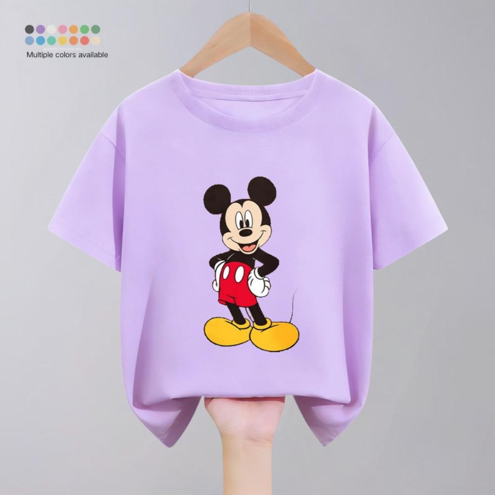 Children's Clothing Summer Cartoon Fashion Children's T-shirt Round Neck
