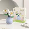 Dream Flower Box: Preserved Building Block Bouquet Set - Sunflower & Carnation. Ideal Toy for Children's Assembly.