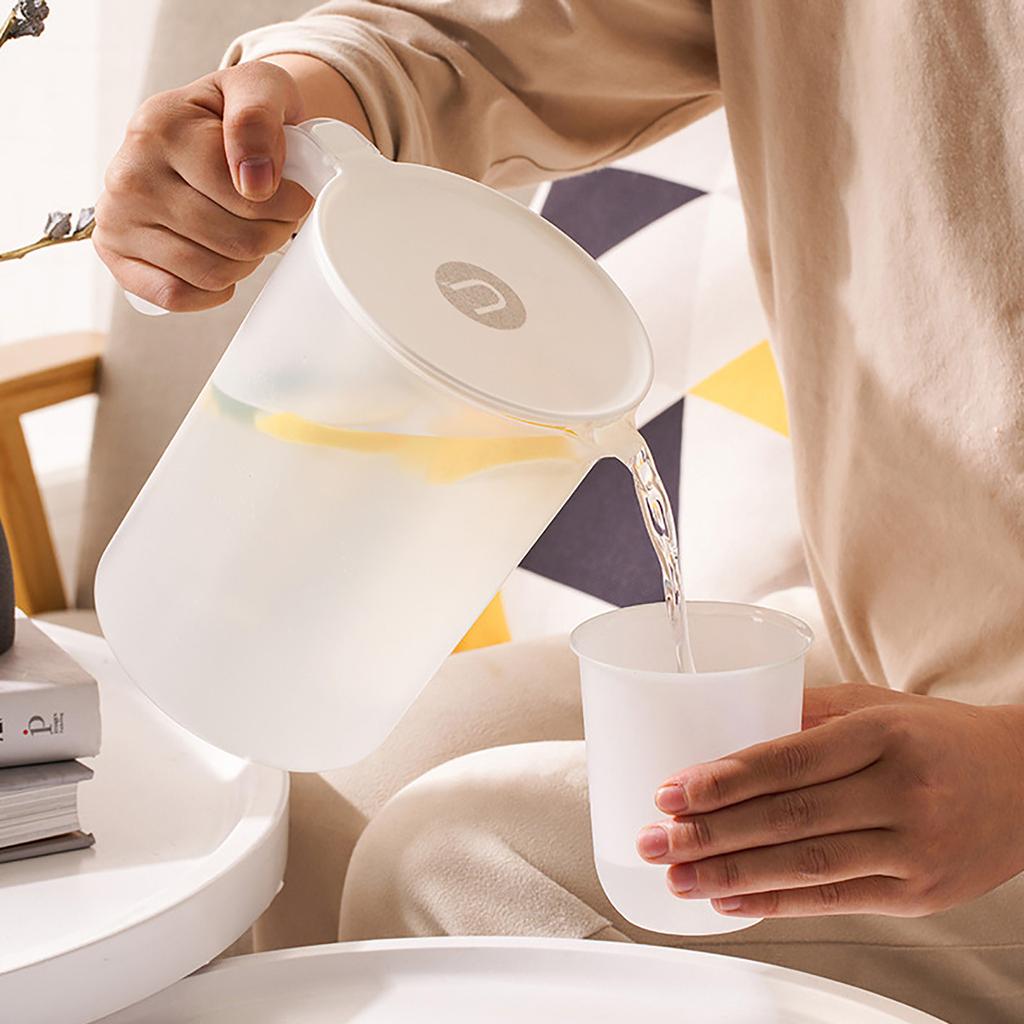 Zimny czajnik o dużej pojemności dzbanek na wodę wielokrotnego użytku czajniczek z PVC przezroczysty dzbanek do napojów do dzbanka do herbaty i kawy