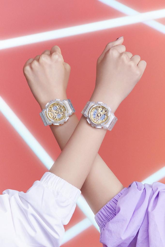 [Casio] Watch G-Shock Mid Size Model GMA-S110SG-7AJF Women's Clear Skeleton