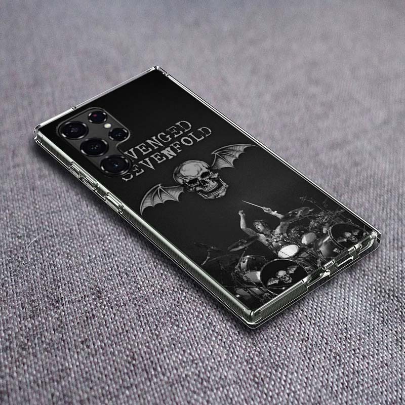 A-Avenged Sevenfold Phone Case For Samsung Galaxy S24 S23 S21 S20 FE S22 S26 Ultra S25 Edge S10 Plus Cover Clear TPU Capa Shell