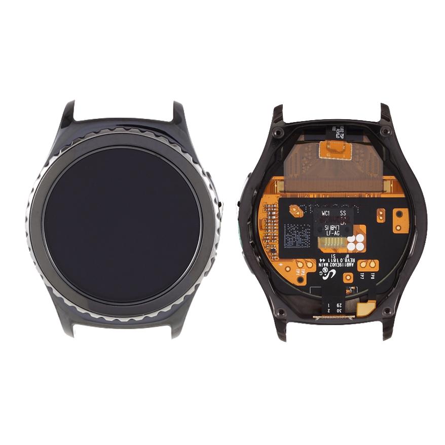 

OEM LCD Screen and Digitizer Assembly with Frame (Without Logo) for Samsung Gear S2 Classic SM-R732 A
