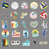 50 Volleyball Graffiti Sports Stickers - DIY, Waterproof, Creative Skateboard & Luggage Decals