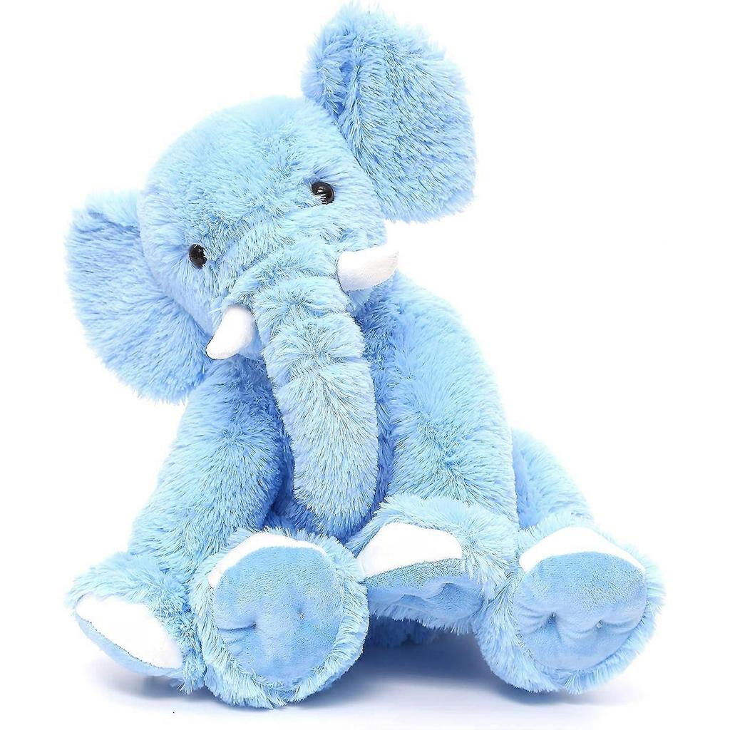 SSRGV Blue Elephant Stuffed Animal Soft Elephant Plush Toy for Girls Boys,17.7 Inches