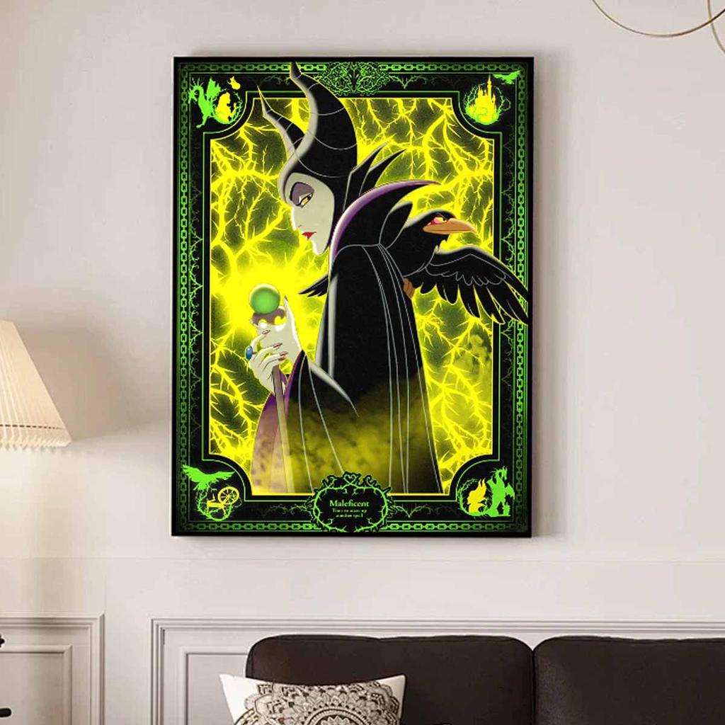DIY Diamond Painting Evil Witch Cross Stitch Kit Mosaic Art Diamond Painting Full Circle Diamond Home Decoration