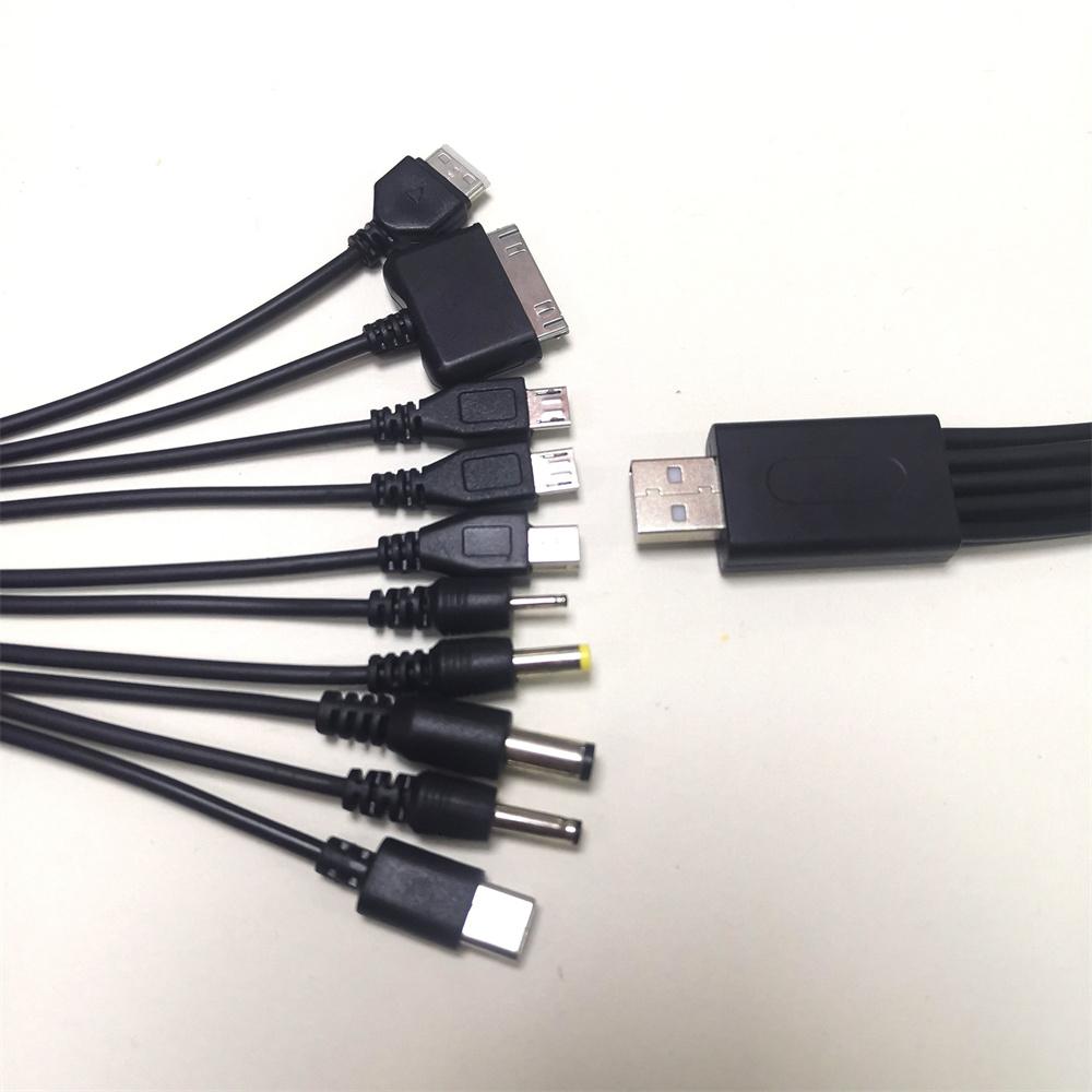 11 in 1 Universal Multi Pin Charger Cable Multifunction USB Adapter Data Charging Wire Cord for Earphone Speaker MP1 Player Phon