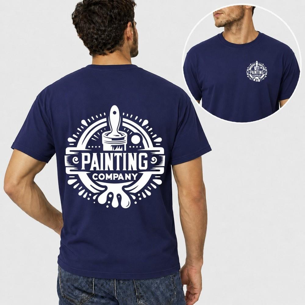 Unisexs Personalised Work T Shirt Custom Company Logo Painter Plumber Mechanic Gift