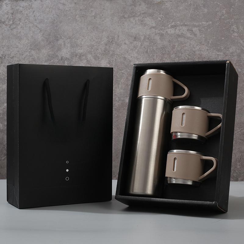 Stainless Steel Vacuum Business Mug Gift Box Portable Office Tea Cup High End Annual Gift for Professionals