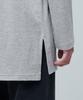 MUSINSA STANDARD Layered Crew Neck Long Sleeve T-Shirt_Long Length [Medium Gray]