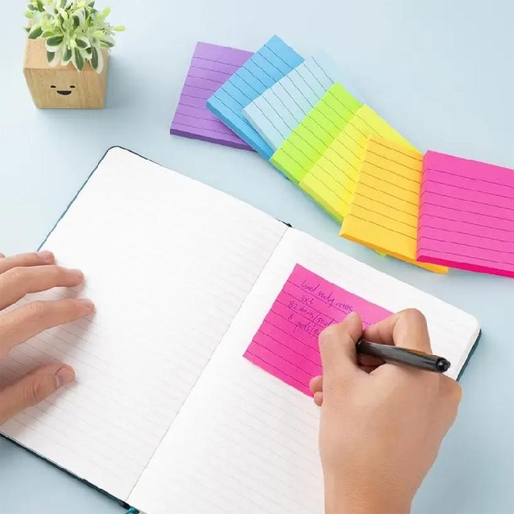 360 Sheets Colorful Notes Paper for Writing 75x75mm Adhesive Note Paper Pocket Notepads for Office School