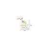 Gold Plated Krishna Ji Hand with Flute Figurine | 24K Gold Plated Lord Krishna Hand with White Resin Base
