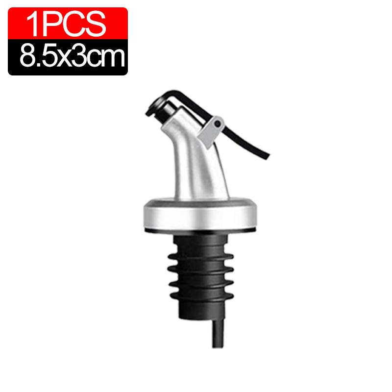 6 Stück Ölflaschenverschlusskappe Lebensmittelqualität Gummidichtung Spirituosenausgießer Sprüher Weinausgießer Saucendüse Verschlussstopfen Küchenwerkzeug