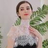Shawl Wrap Blouse Lace Collar Embroidered Chiffon Removable Collar  Clothing Accessories