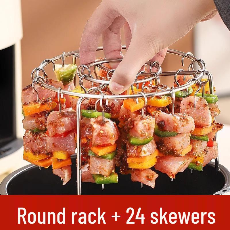 

Многофункциональный вертикальный гриль и аэрофритюрница из нержавеющей стали с полкой для хранения