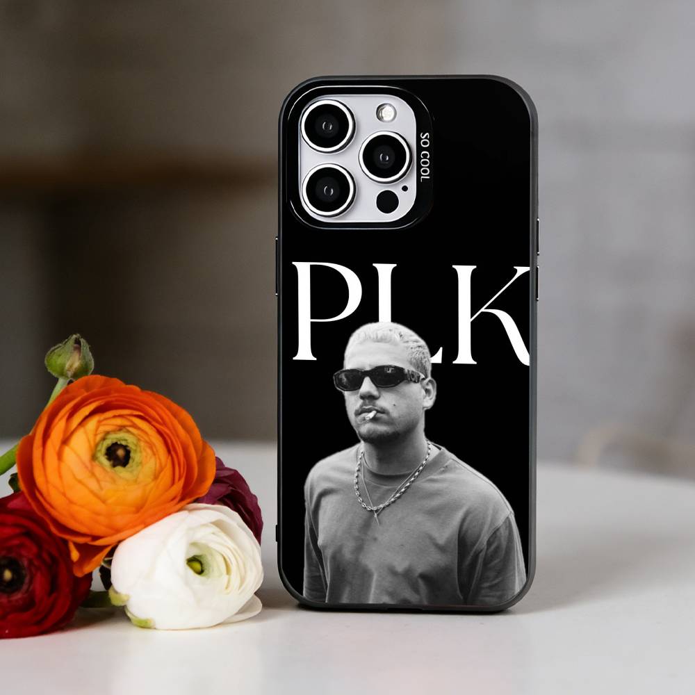 PLK French rapper Mathieu Phone Case For iPhone 17,16,15,14,13,12,11 Plus,Pro Max,XS,Colored Silver Plated Inside Cover