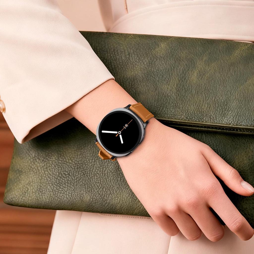 Compatible Leather & Silicone Strap for Samsung Galaxy Watch 8/8 Classic