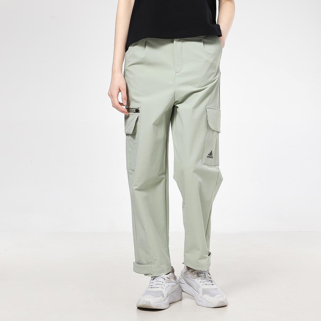 Adidas Sports Woven Joggers Women Bottoms Grey Green GP0607
