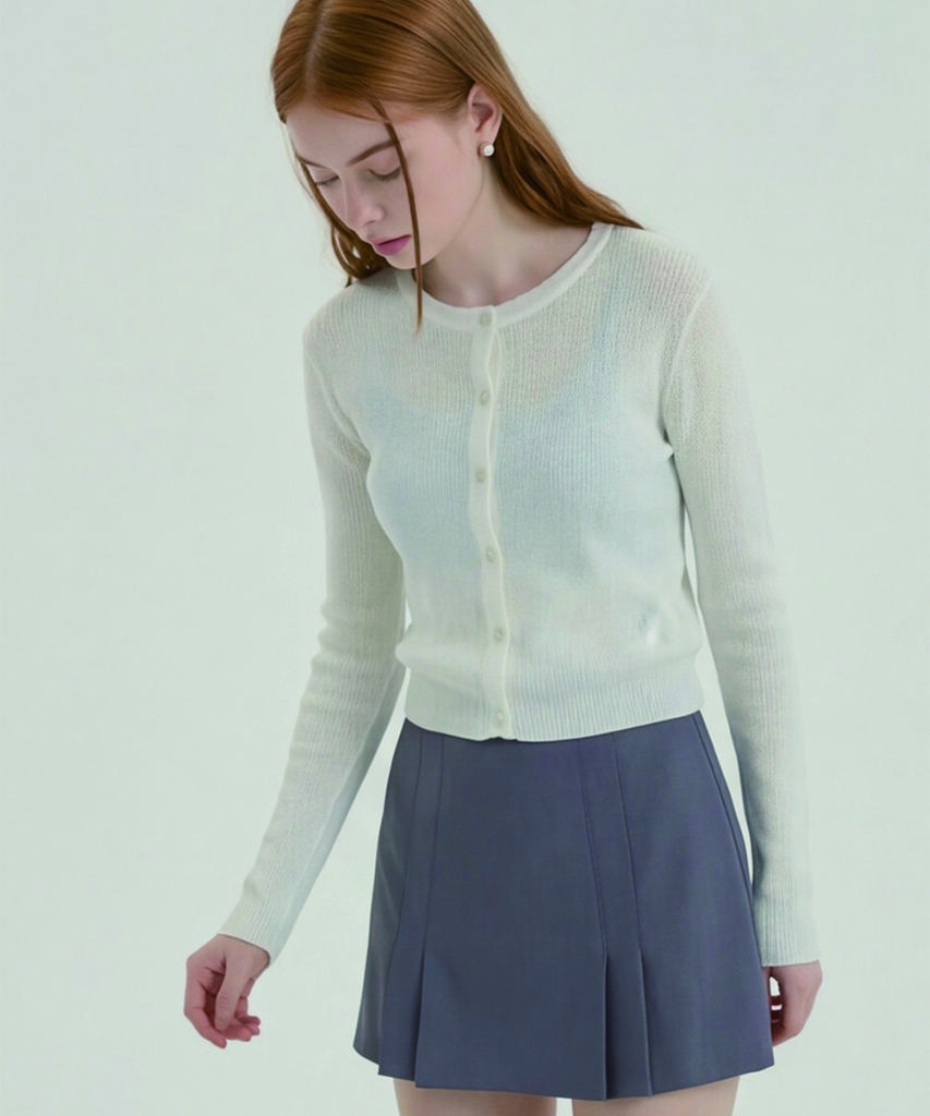 Hypernet Wrap Point Pleated Skirt