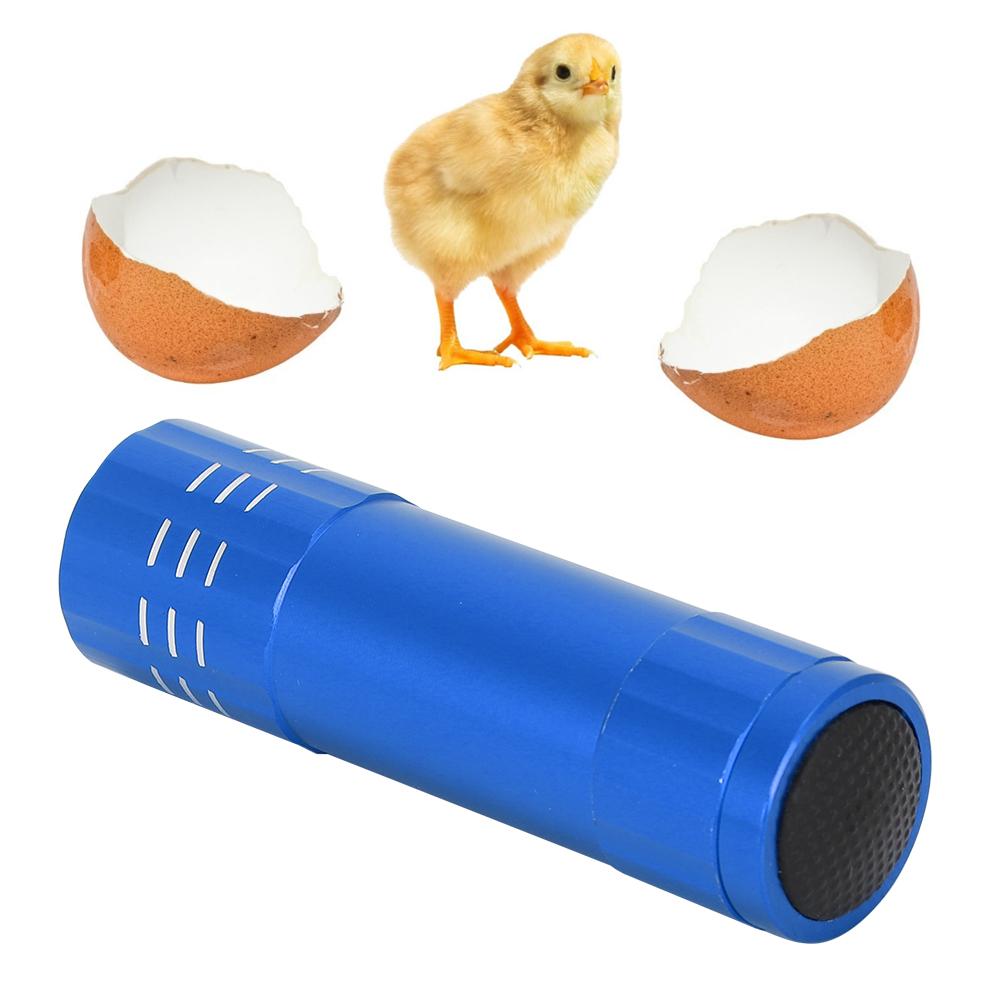 Egg Incubator Tester Candling Lamp 9 Light Bright Cold Hatching Poultry AccessoryBlue