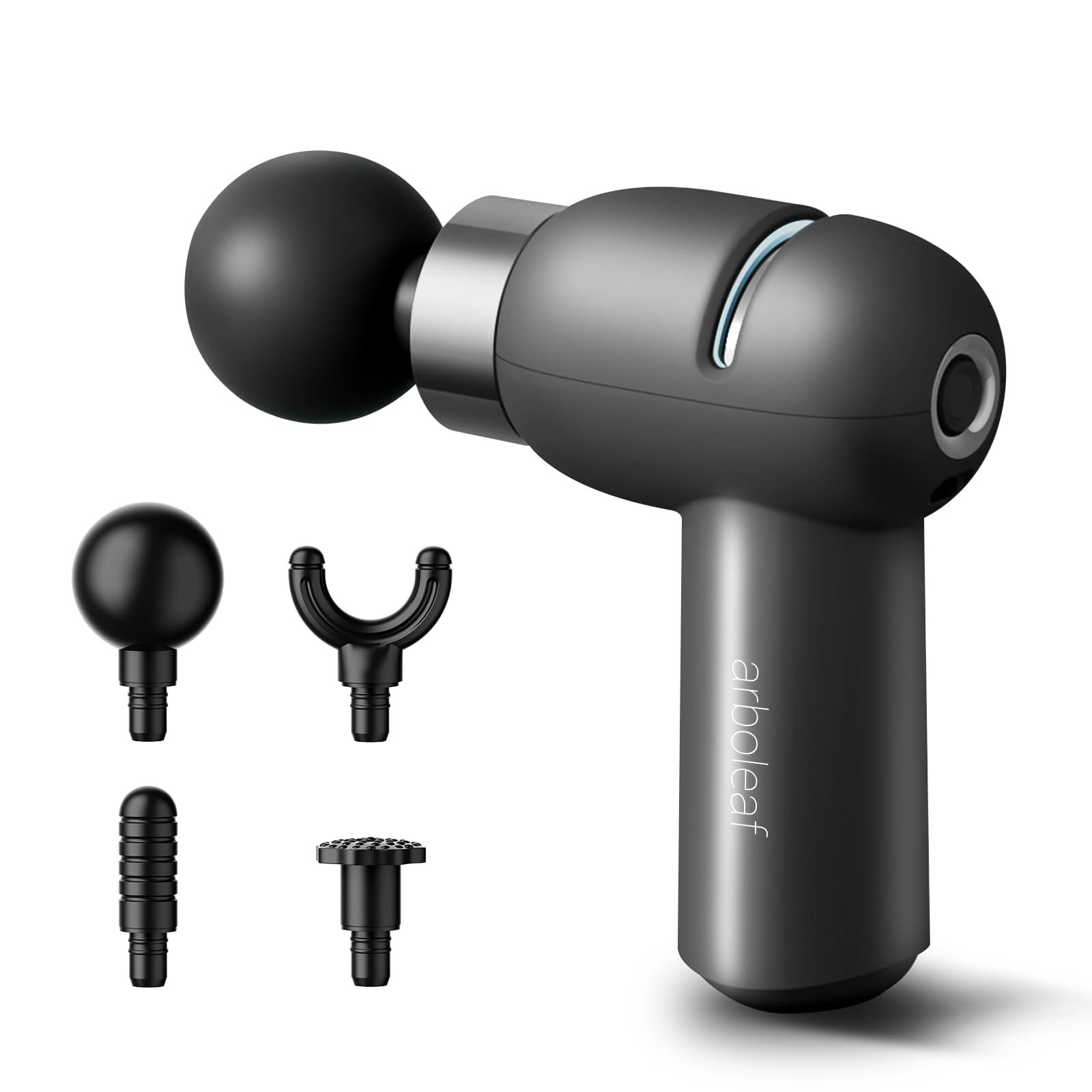 

arboleaf Мини ручной фасциальный пистолет с 4 6-мм мощными электрическими фасциальными циклами в минуту, высокой идеальной и бытовой поддержкой, насадками,