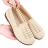 Summer new cloth shoes women's non-slip hollow Doudou shoes fashionable versatile knitted flat mother shoes