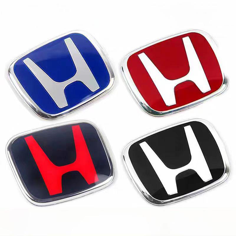 Car Steering Wheel Emblem Sticker Accessories For Honda Mugen Civic Accord City CRV Jade Fit Odyssey Hybrid Insight HRV Pilot Aiz256