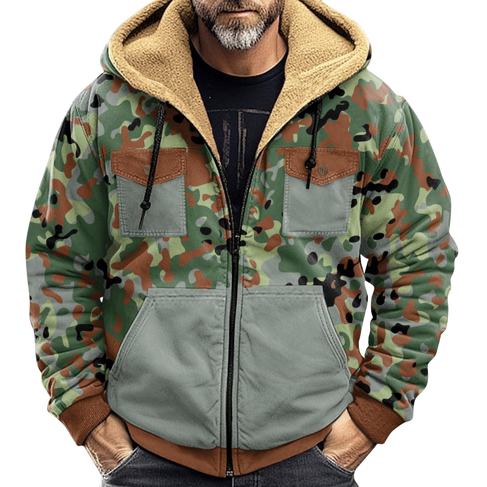 Мужская зимняя куртка с камуфляжным принтом — фото 4