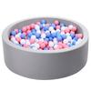 Ball Pit with 100 Colorful Balls - Ball House, Circular Foam Pool, Indoor Play Equipment, High-Density Foam, Soft and Fluffy Texture, Perfect for