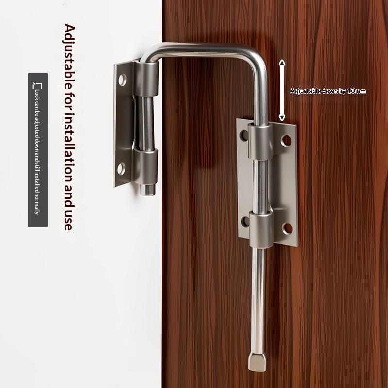 Anti-Theft 90 Degree Gate Latch Lock Stainless Steel Durable Safety Door Latch for Balcony Fence Home Security
