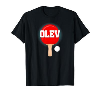 Olev Name Boys Table Tennis Ping Pong Game Racket Sports T-Shirt