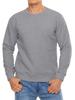 TACVASEN Stretchy Crew Pile Comfortable for Winter Light Size L Men's Sweatshirt, Thick, Neck, Lining, Sports, Gray,