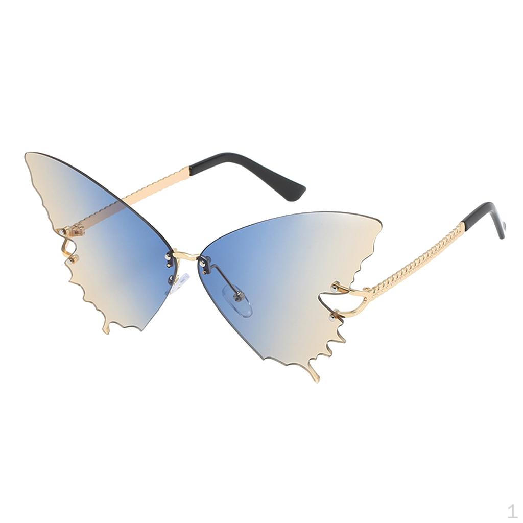 Gradient Butterfly Lens Sunglasses Party Eyewear 400 Gradient Brown